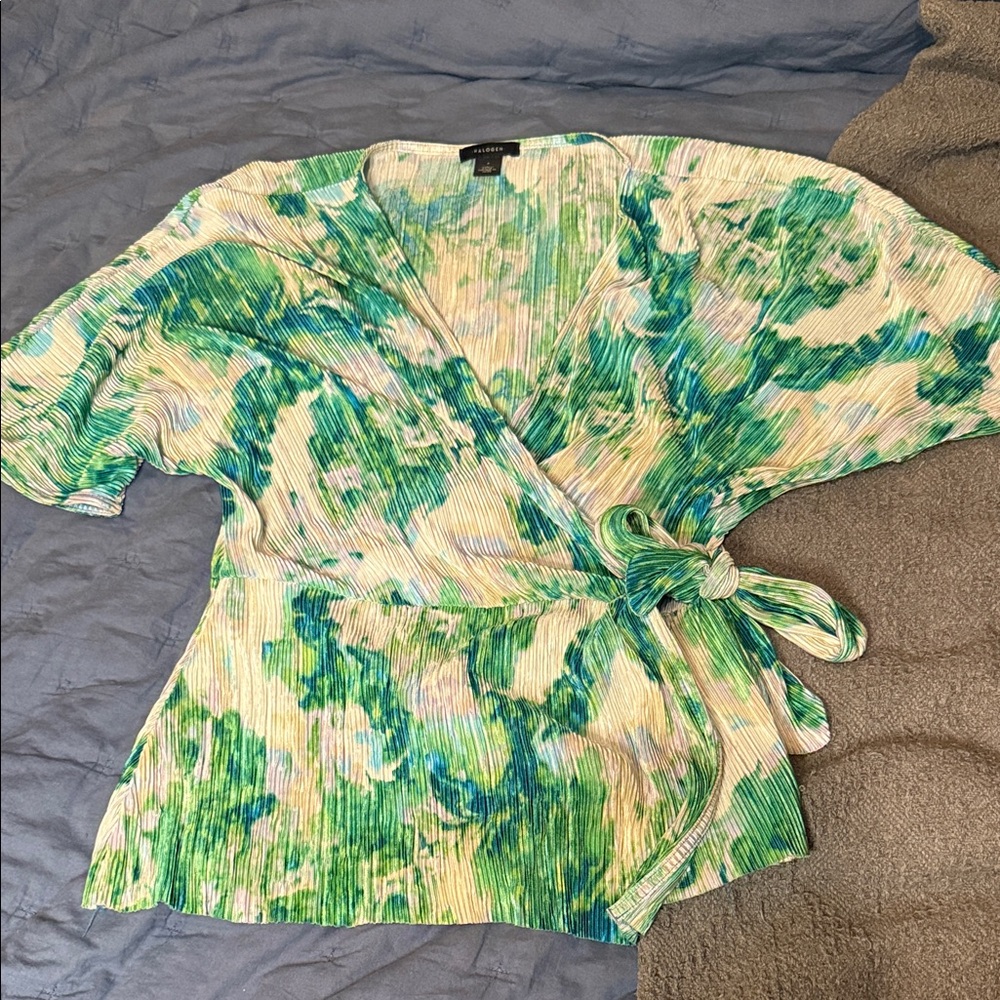 Halogen Wrap Blouse